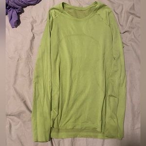 Lululemon long sleeve swiftly green size 10